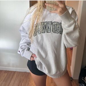 Champion Gray IOWA Sweatshirt